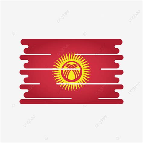 Kyrgyzstan Flag Vector Hd PNG Images, Kyrgyzstan Flag Png Vector Design ...