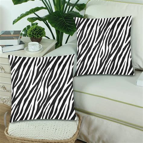 MKHERT Zebra Throw Pillowcase Pillow Cover Cushion Couver 18x18 inch ...