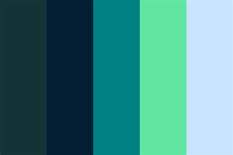 Bluish-Greens Color Palette