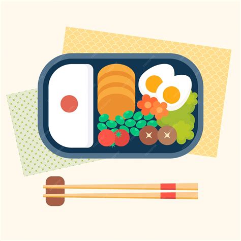 Free Vector | Geometric bento box illustration