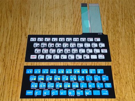 Tynemouth Software: ZX80 Keyboard Overlays