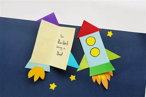 DIY Punny Rocket Father's Day Card — All for the Boys