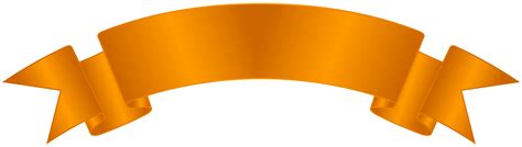 Orange Banner Clip Art PNG Image | Gallery Yopriceville - High-Quality ...