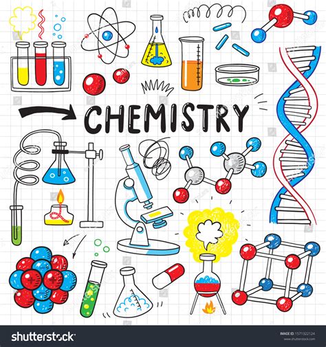 Doodle Chemistry Science Hand Drawn Icon Stock Vector (Royalty Free ...