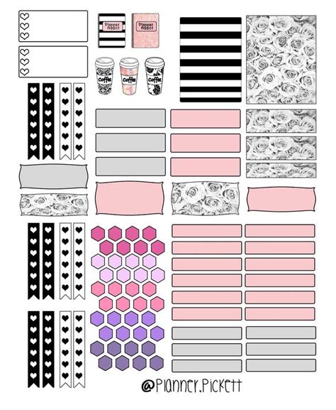 Free Printables Planner Stickers I Will Show You How To Customize These ...