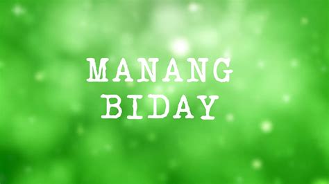 Manang Biday - Ilocano Song - YouTube