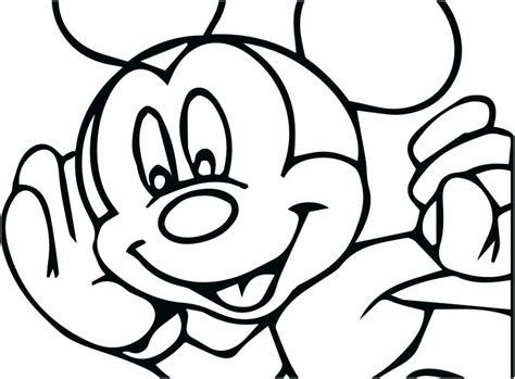 Mickey Mouse Head Coloring Pages at GetColorings.com | Free printable ...