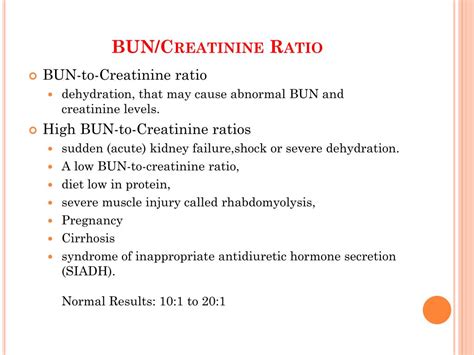 Bun creatinine ratio normal range - saadtool