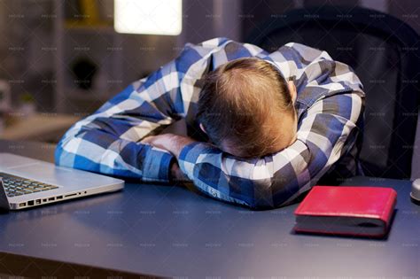 Sleeping At Desk - Stock Photos | Motion Array