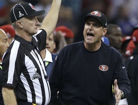 Jim Harbaugh was just a tad angry after the no-call in the end zone