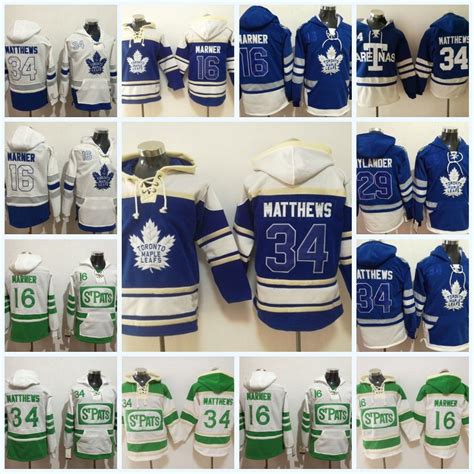 2019 Mens Toronto Maple Leafs Jerseys #34 Auston Matthews #16 Mitch Marner #29 William Nylander ...