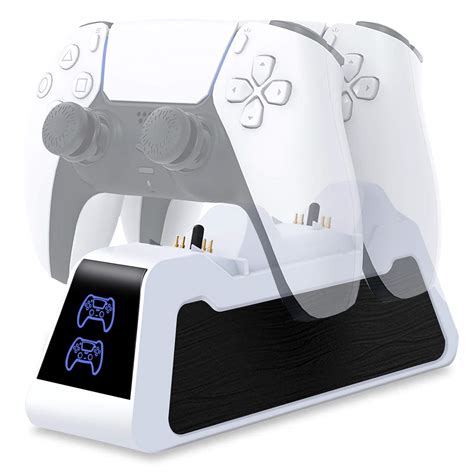 Buy PS5 Controller Charger, Playstation 5 Charging Station with LED ...