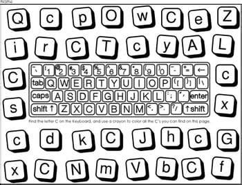 Keyboard Alphabet Printables | Education to the Core