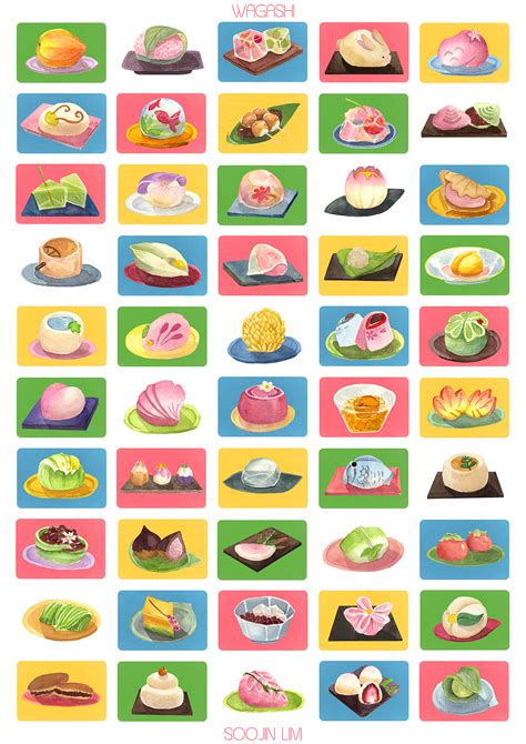 50 types of wagashi - a traditional Japanese... : imSoojin