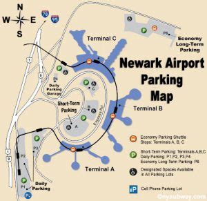 Newark Airport Parking: Three choices of parking lots and parking garage