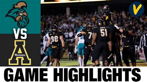 #14 Coastal Carolina vs Appalachian State | College Football Highlights - Win Big Sports