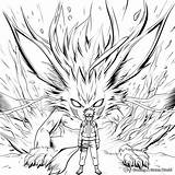 Nine Tailed Fox Naruto Coloring Pages  Free & Printable sketch template