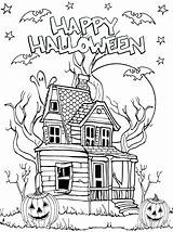 Halloween Coloring Pages To Print And Color sketch template