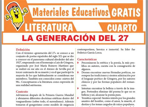 pensión Hazlo pesado Relación todo sobre la generacion del 27 Elegancia Mal uso Aspirar