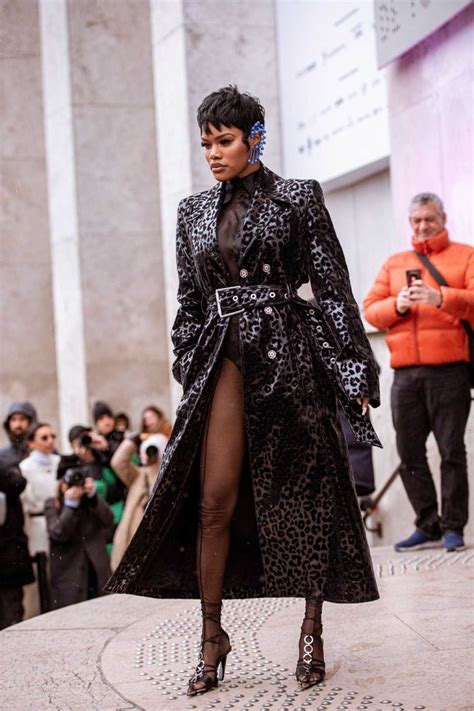 Teyana Taylor – Mugler show at Paris Fashion Week Womenswear Fall-Winter 2020-2021 in Paris ...