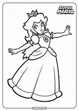 Free Printable Super Princess Peach Coloring Page  Coloriage Princesse sketch template