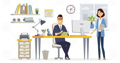 Item: Office Meeting - vector illustration - shared by G4Ds