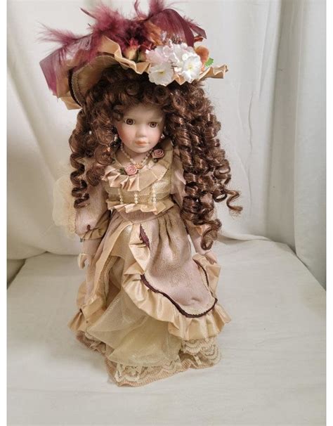 Brown Curly Hair Porcelain Doll - Save-A-Life Thrift Stores