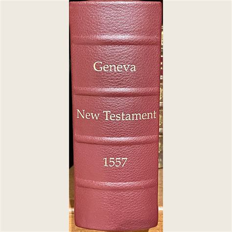 1557 Geneva New Testament Leather Bound Facsimile | GreatSite.com