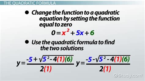 Quadratic Function | Formula, Graph & Examples - Lesson | Study.com