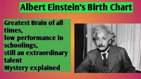 Albert Einstein's Birth chart analysis with complete details(Mystery explained) - YouTube