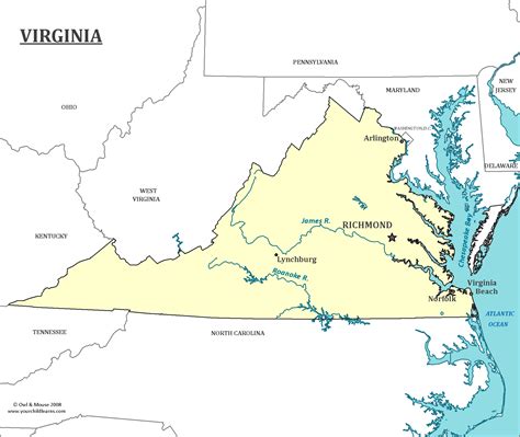 Major Cities In Virginia Map | map of interstate