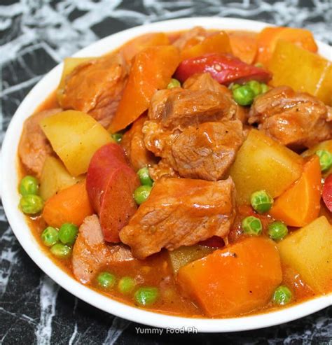 Pork Afritada Recipe » Yummy Food Ph