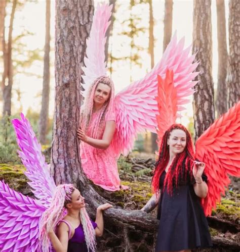 Adult Angel Costume, Pink Angel Wings, Large Wings for Photoshoot, Pink ...