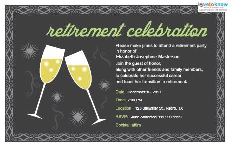 Retirement Party Invitations | LoveToKnow