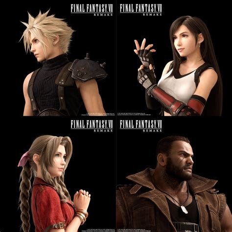 Final Fantasy VII Remake Character visuals (4k) : FinalFantasy