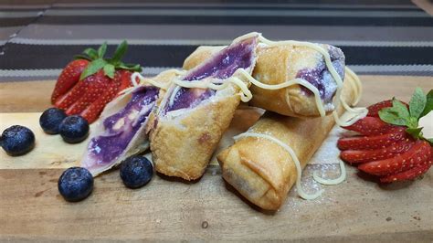 How to Cook Ube Cheese Turon - YouTube