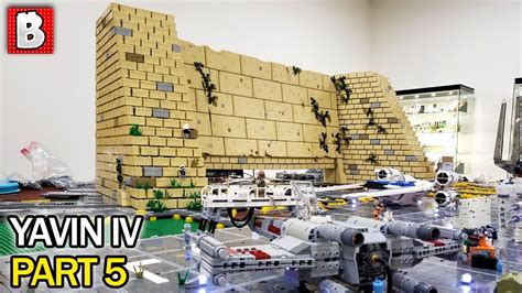 Giant LEGO Yavin IV Rebel Base Star Wars | Part 5 The Pyramid Begins! - YouTube