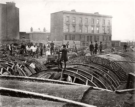 Vintage: London Underground Construction (Victorian Era) | MONOVISIONS