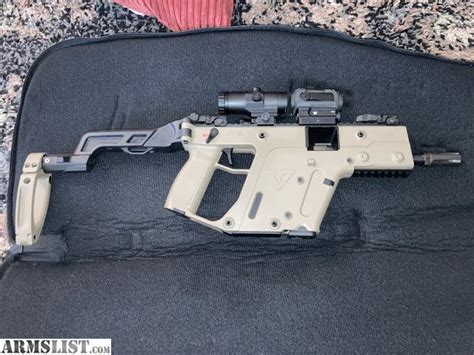 ARMSLIST - For Sale: 9 mm Chris vector with gearhead works tail hook and folding brace