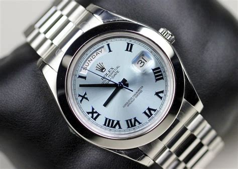 Rolex Watches Day-Date II Platinum, Swiss Ref 218206 iblblrp - from www ...