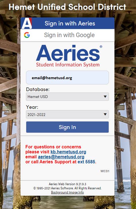 Aeries Login – Improvement and Analytics – Hemet Unified School District