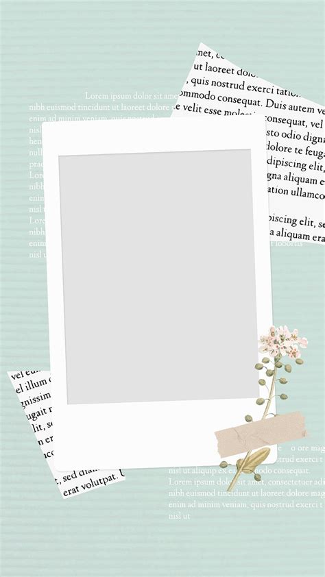 Frame background wallpaper vector Polaroid | Premium Vector - rawpixel