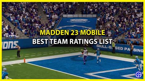 Best Team In Madden 23 Mobile - Gamer Tweak