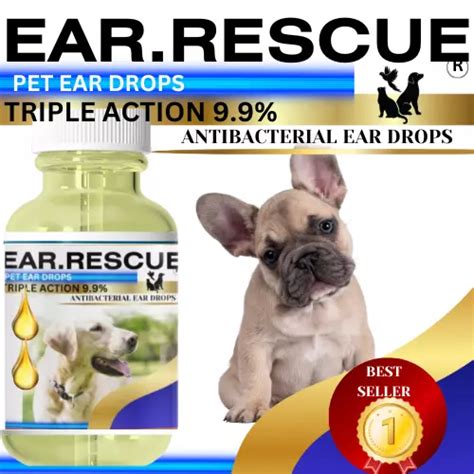 VET STRENGTH, DOG Ear Infection Drops STOP Shaking Itching Ears Mites ...