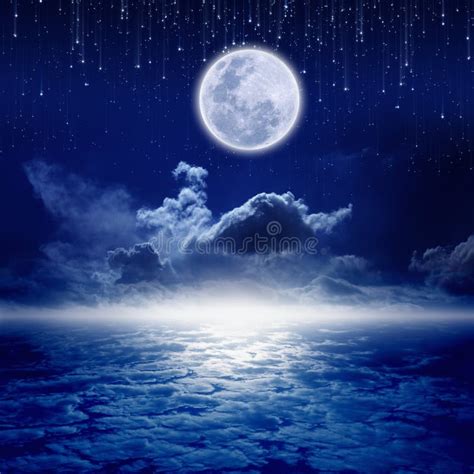 Full moon night stock photo. Image of rise, light, dream - 48707308