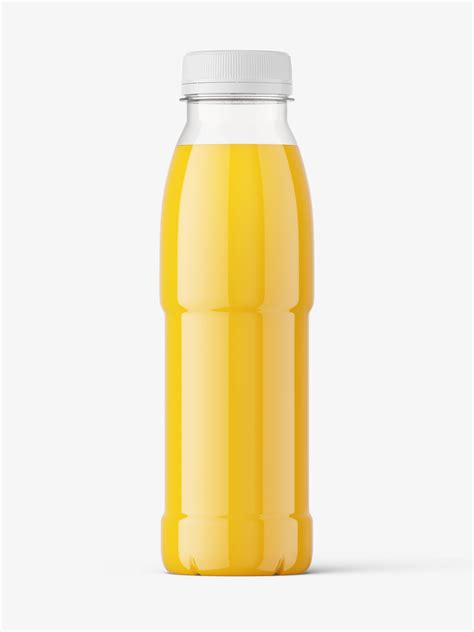 Orange juice bottle mockup - Smarty Mockups