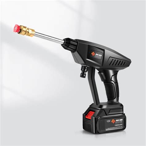 Cordless High Pressure Car Wash Water Gun 15000 Ma Lithium Battery Portable High Pressure Washer ...