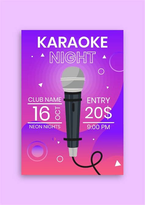 Free Karaoke Flyer & Open mic Flyer templates | Wepik