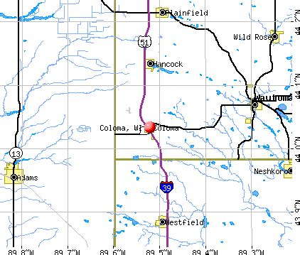 Coloma, Wisconsin (WI 54930) profile: population, maps, real estate ...