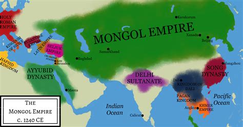 Mongol Empire Under Ogedei Khan (Illustration) - World History Encyclopedia